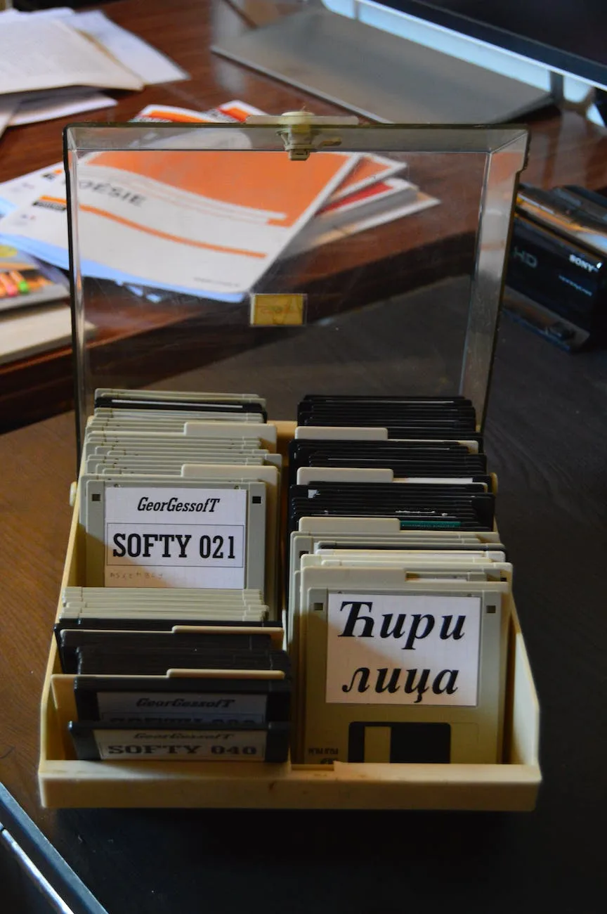 floppy disks on the table