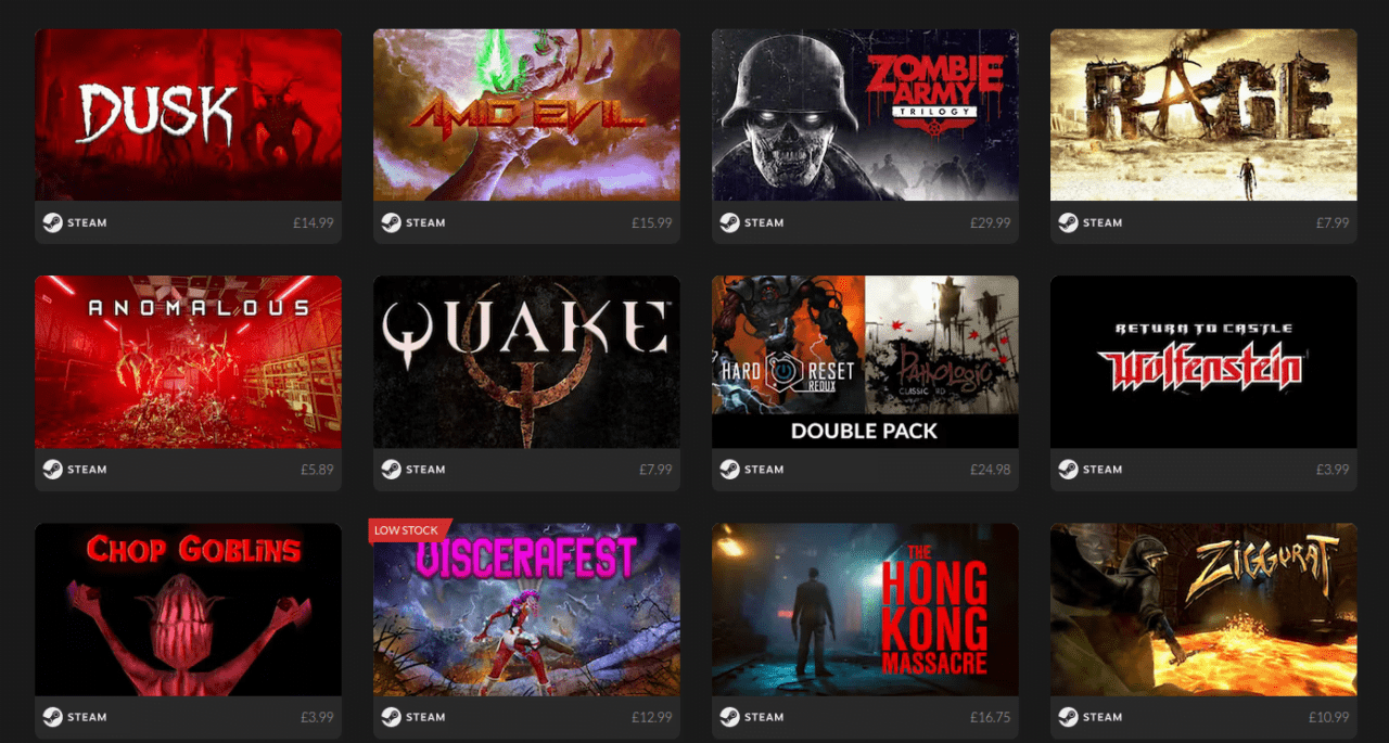 Wolfenstein 3D and other games on Fanatical
