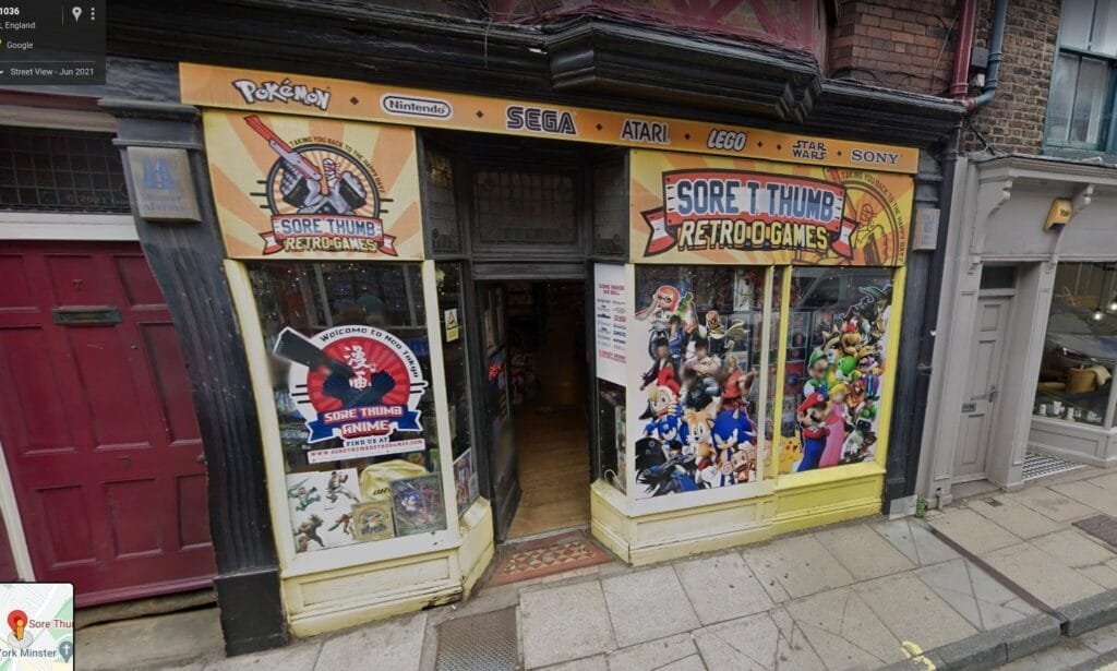 Sore Thumb games in York, perfect for a retro gamer.