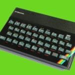 The classic ZX Spectrum 8-bit with rubber keys