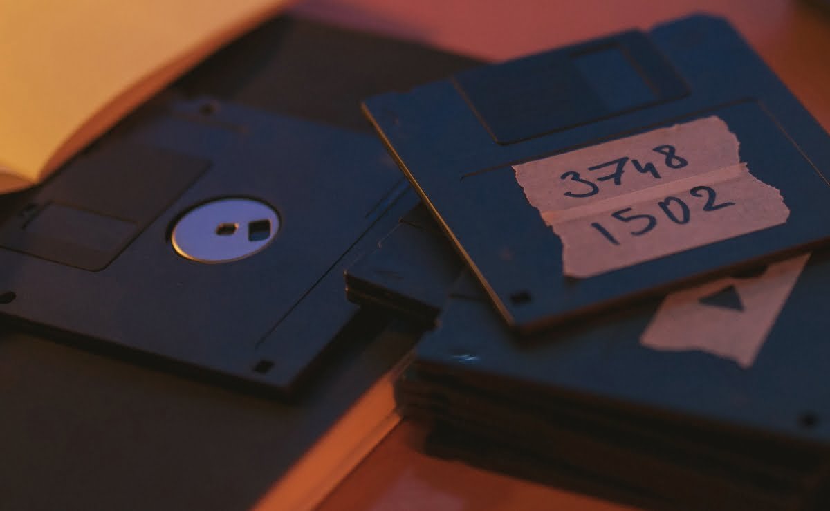 Old 3.5-inch floppy disks