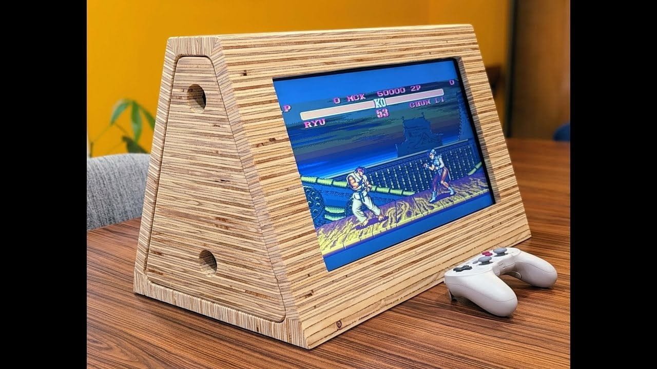 Raspberry Pi 400-Powered Dual-Screen Arcade Cabinet