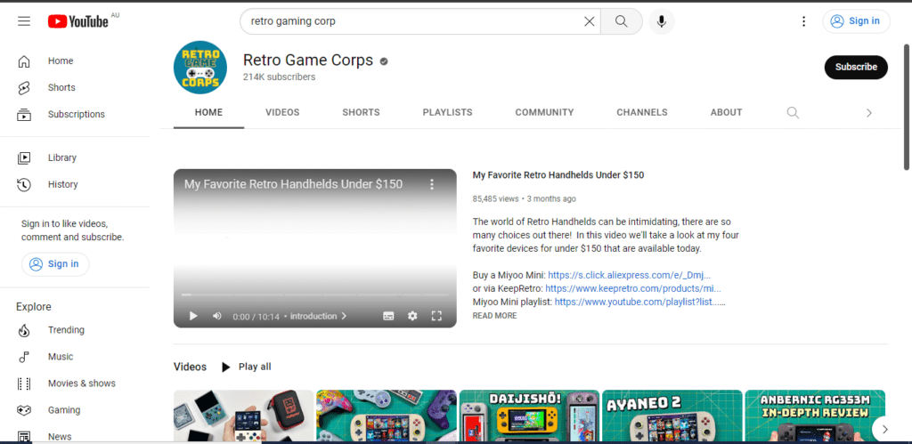 Retro game Corps