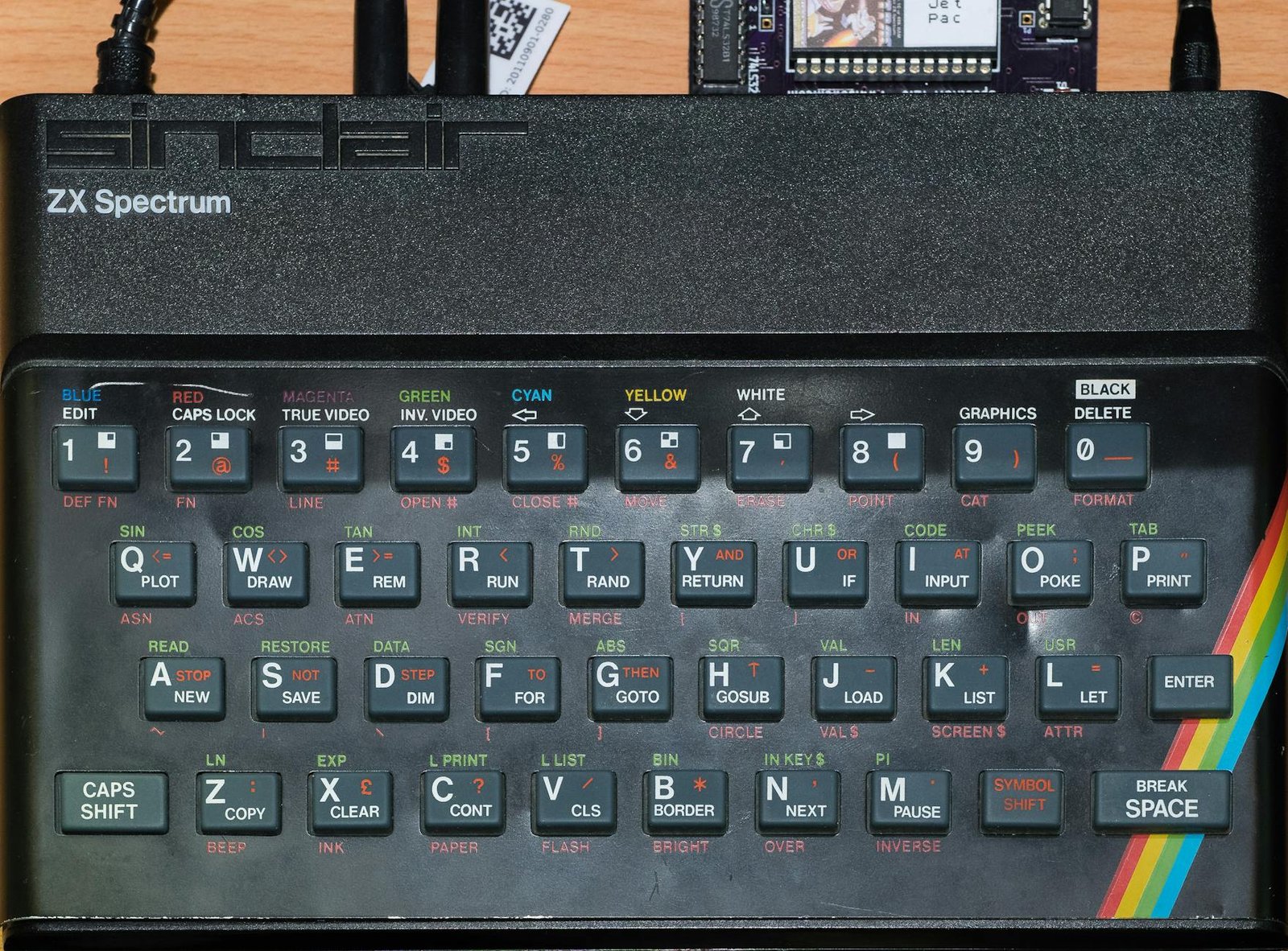 black vintage keyboard