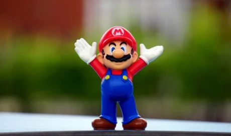 Super Mario arcade game action