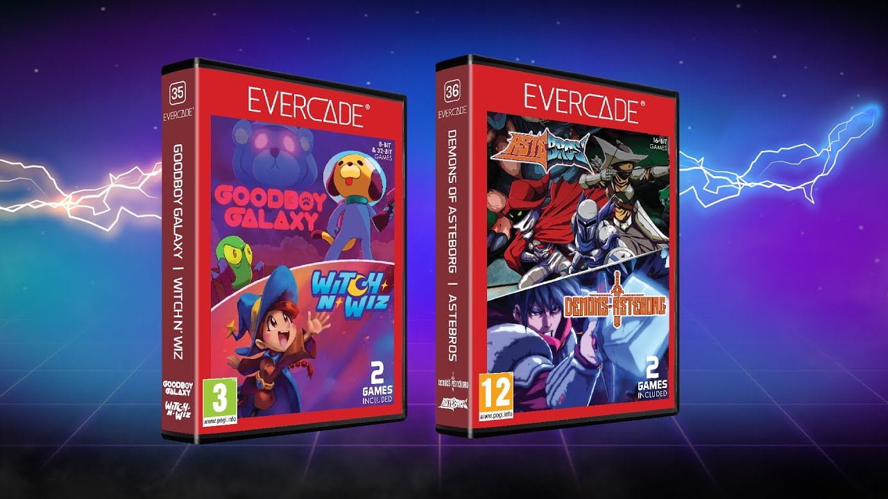 A Look at the Goodboy Galaxy & Witch n’ Wiz Dual Evercade Cart [Updated]