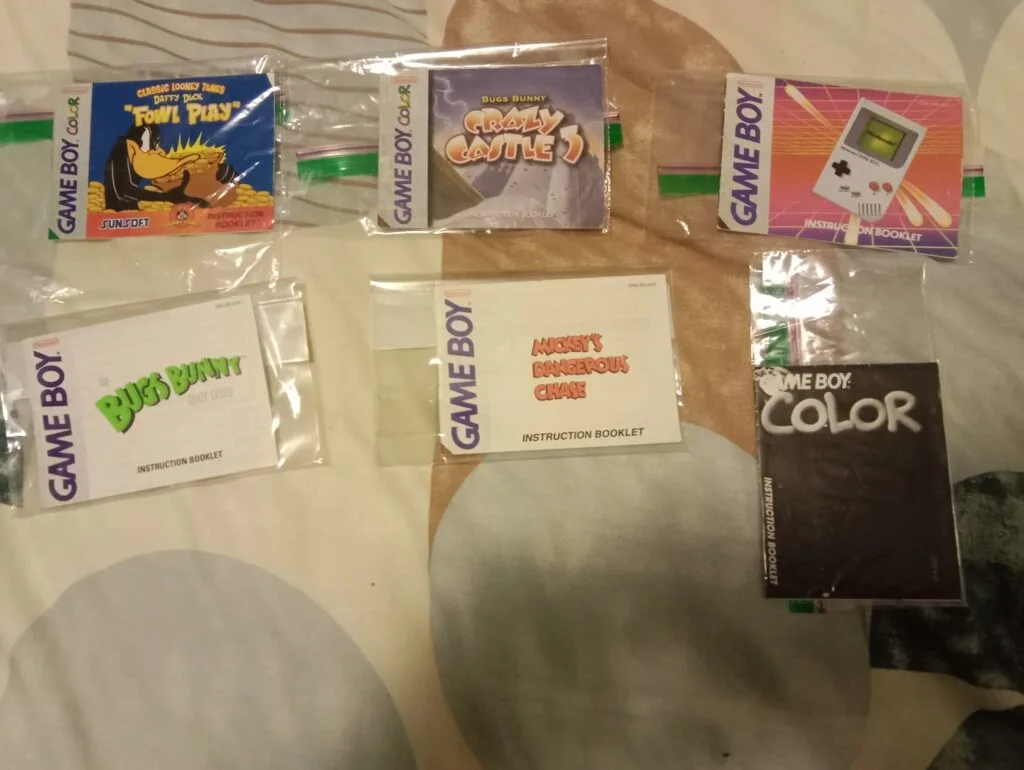 manuals for games