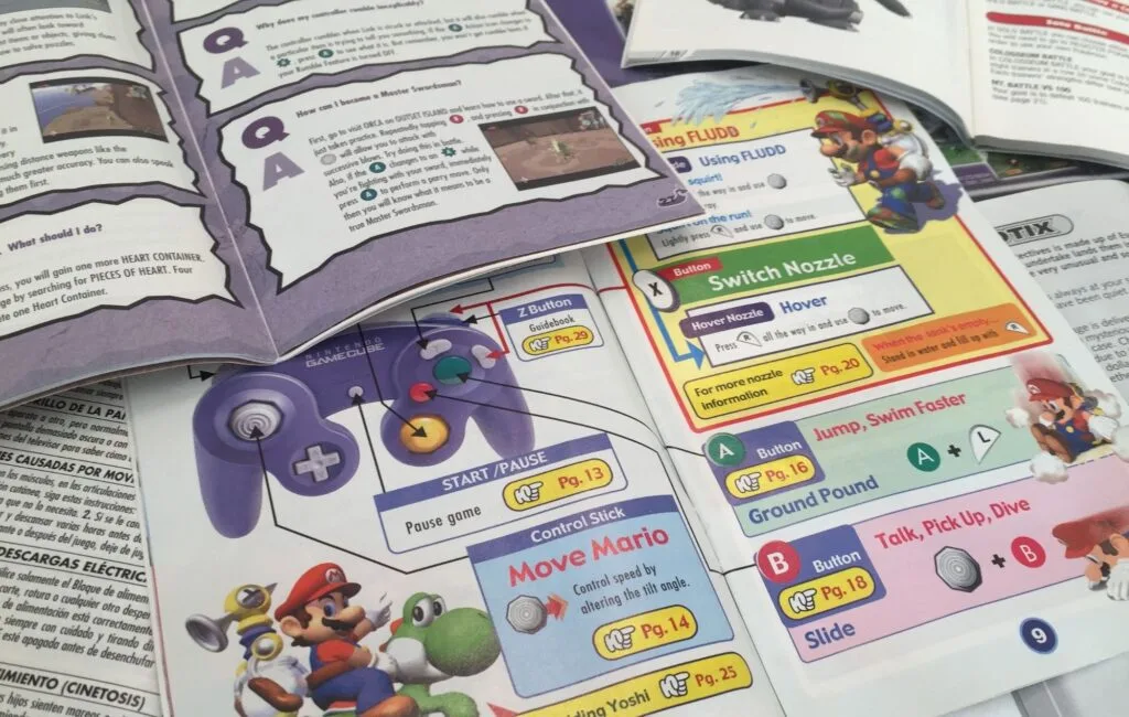 Video game manual collection