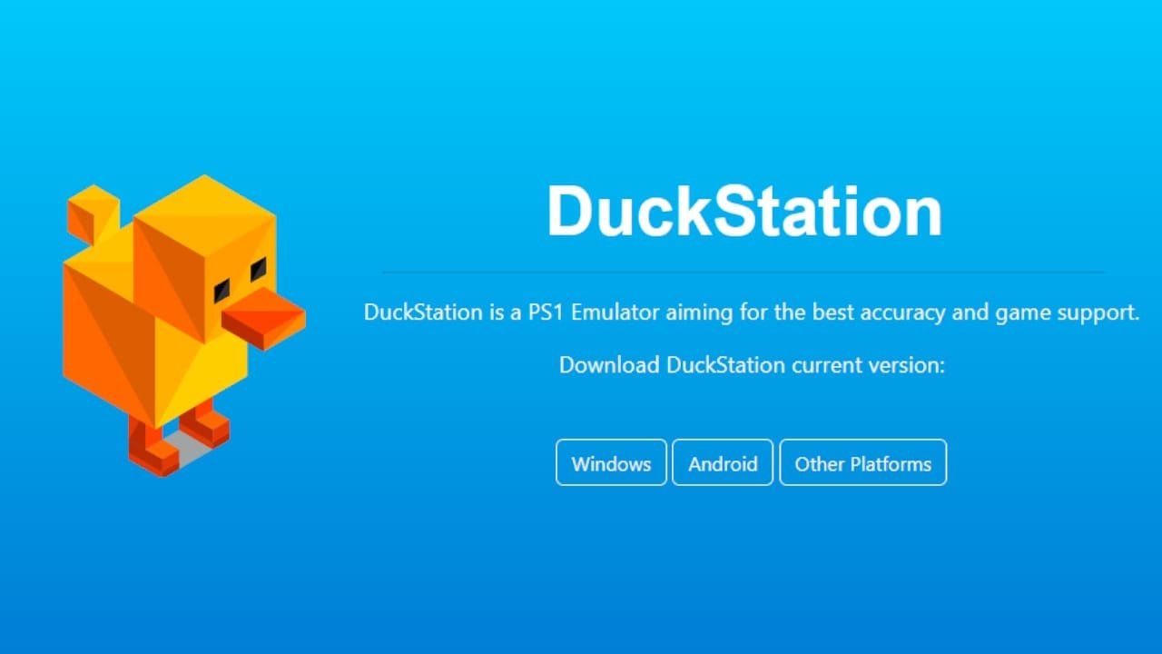 Duckstation PlayStation emulator