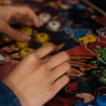 person playing an arcade game