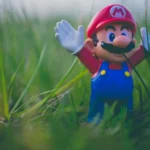 Super Mario figurine toy. Location