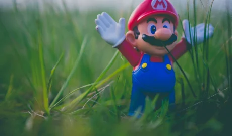 Super Mario figurine toy. Location