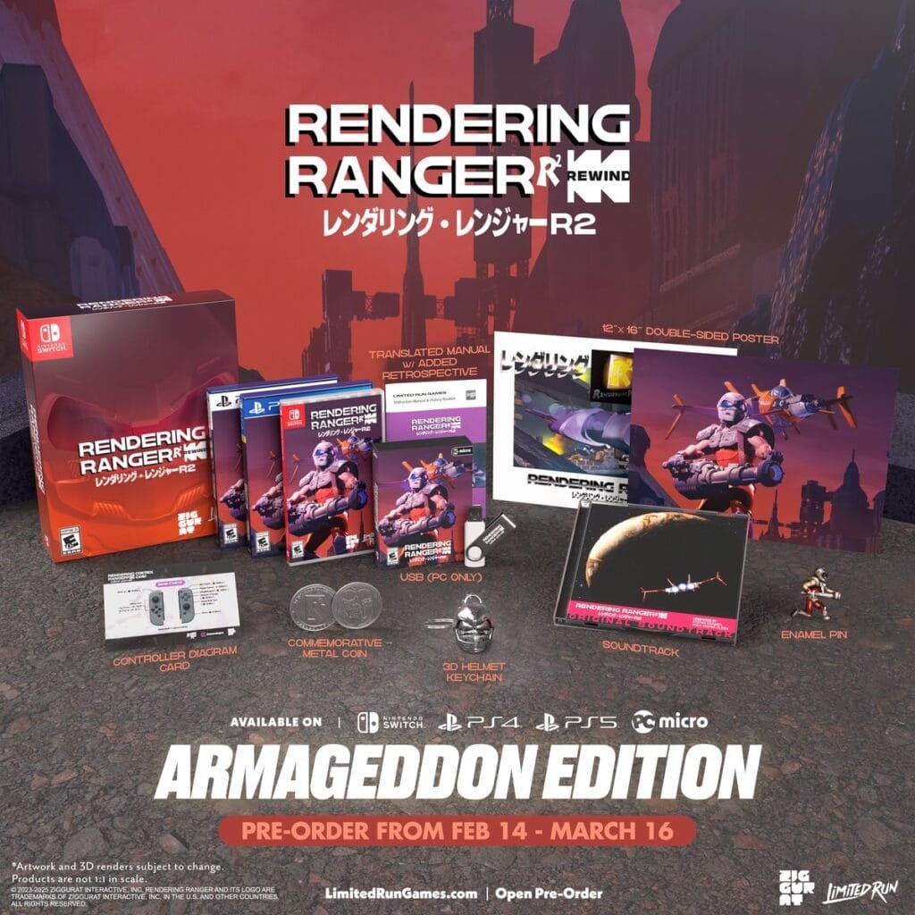 Rendering Ranger: R2 limited run games editions