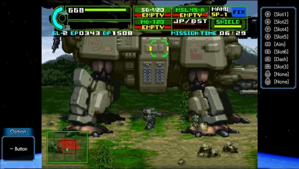 Assault Suit Leynos 2 boss targeting