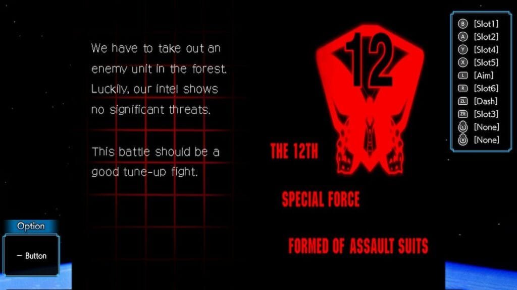 Intro screen exposition in Assault Suit Leynos 2