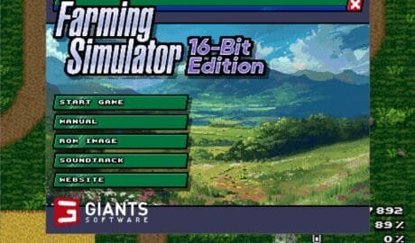 Farming Simulator 16-Bit Edition title screen