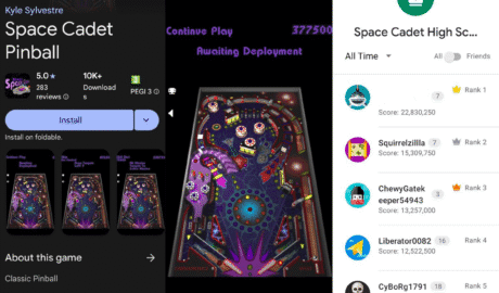 Windows XP pinball Space Cadet