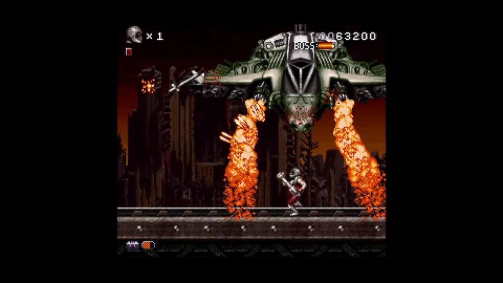 Rendering Ranger R² early boss fight