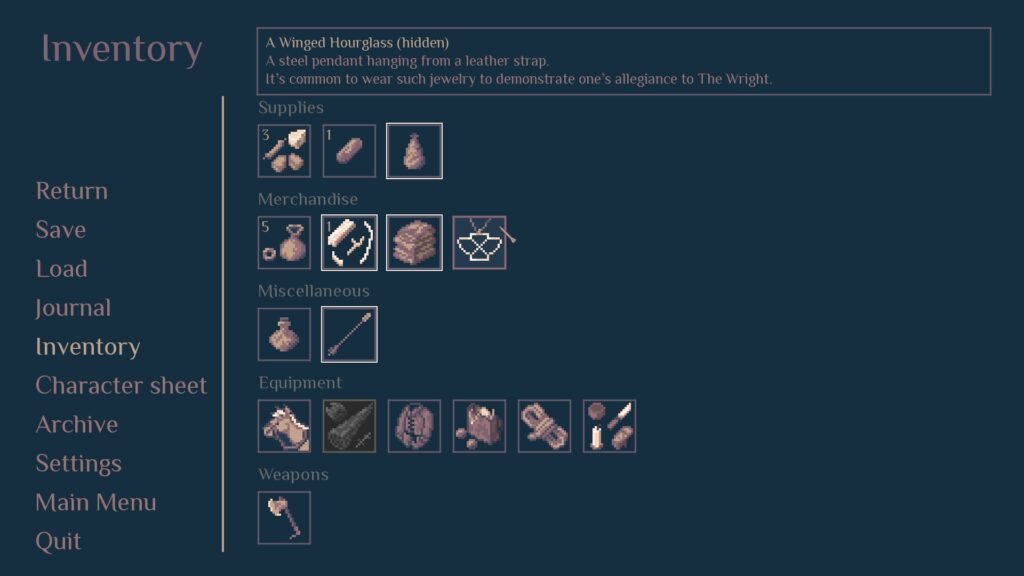 Roadwarden inventory