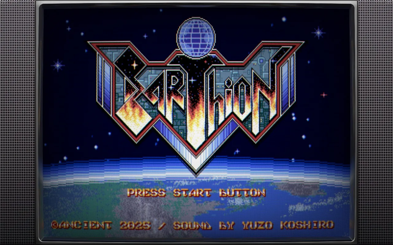 Earthion intro screen