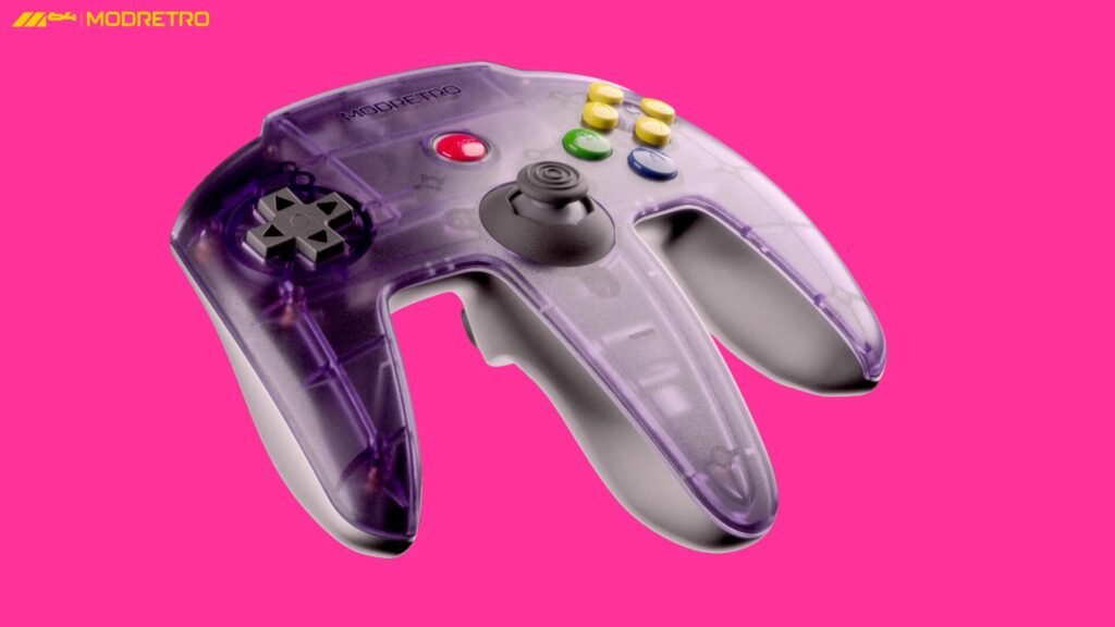 ModRetro M64 controller in purple