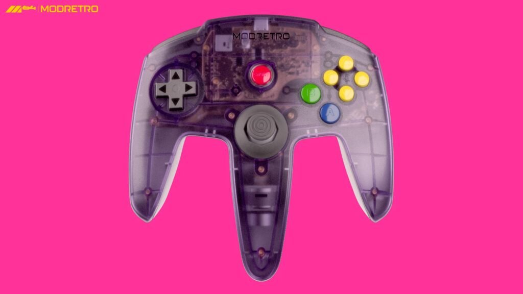ModRetro M64 controller in purple