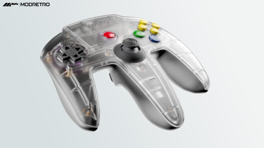 ModRetro M64 controller in white