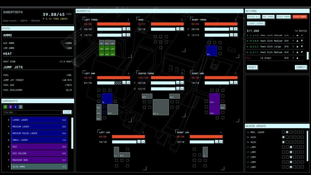 Customize your mech in Steel Bounty