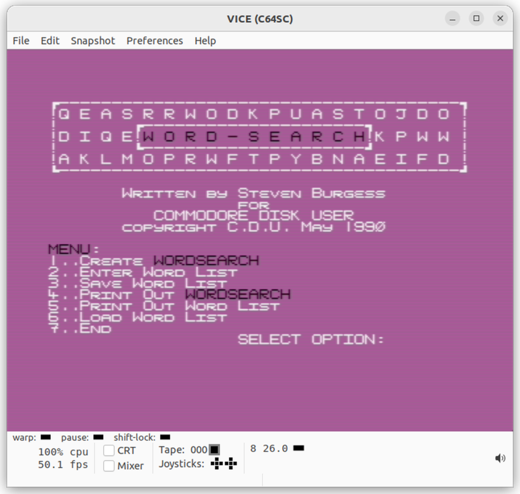 Running software from a C64 floppy disk image